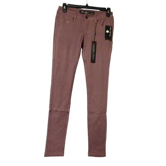 Black Hearts Brigade Women’s Ponte Pants, Mauve Wine, Size 25 - Picture 6 of 7